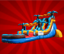 16ft  Tropical Ocean Breeze Splash Slide