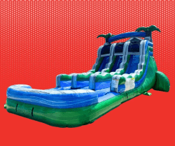 16 ft Blue and Green Treetop Splash